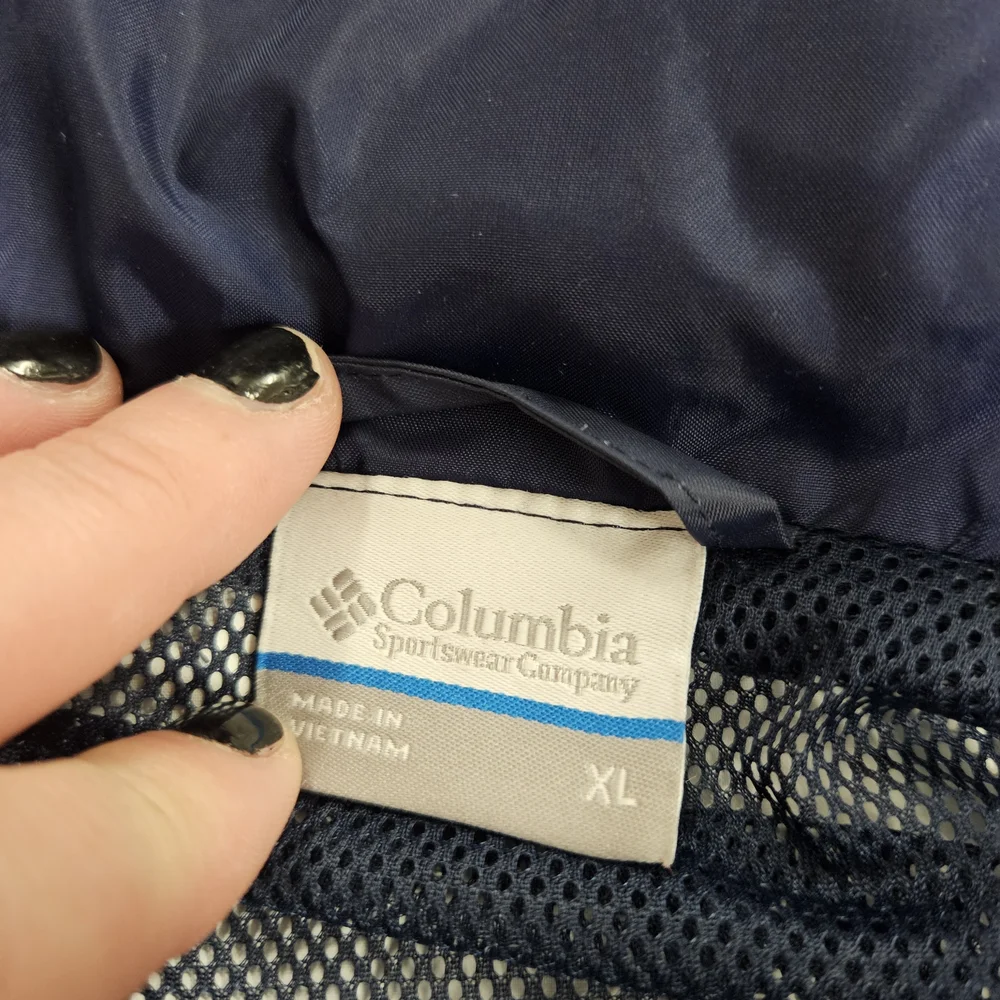 Columbia Watertight II Jacket With Hood Mens Navy Full Zip Size XL - Raincoat - Picture 6 of 8